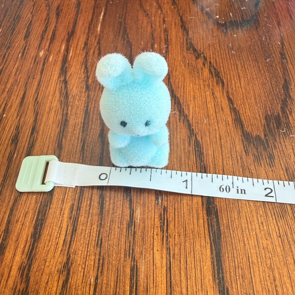 Vintage lot flocked felt bunny fuzzy rabbits mini and 2 banks - Picture 10 of 16